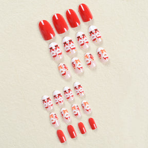 Cute Santa Claus Christmas Nails, Adorable Cartoon Design