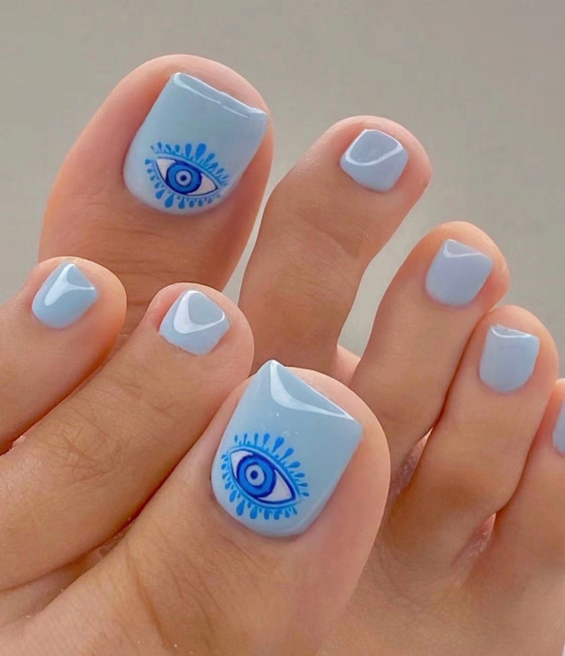 Removable Toe Nail Art, Wear-On Foot Nails