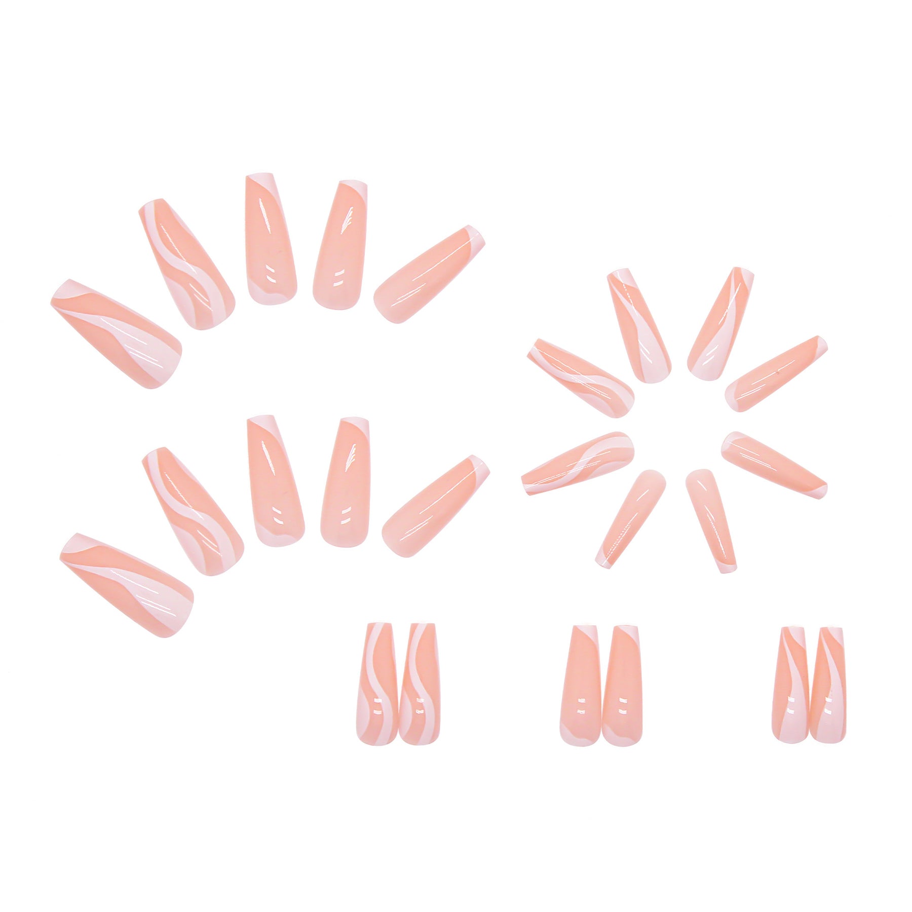 Detachable Long Ballet Nails, Reusable Nail Tips