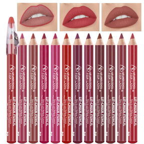 12-Color Matte Lipstick Pen - Long-Lasting, Non-Transfer