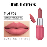 6-Color Mini Matte Lipstick Set - Long-Lasting