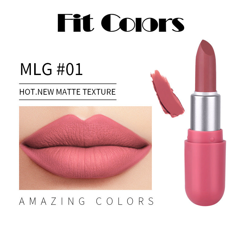 6-Color Mini Matte Lipstick Set - Long-Lasting