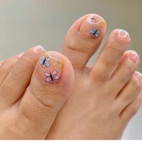 Removable Toe Nail Art, Wear-On Foot Nails