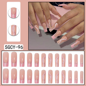 Pink French Nails - Glitter Line (Wholesale)