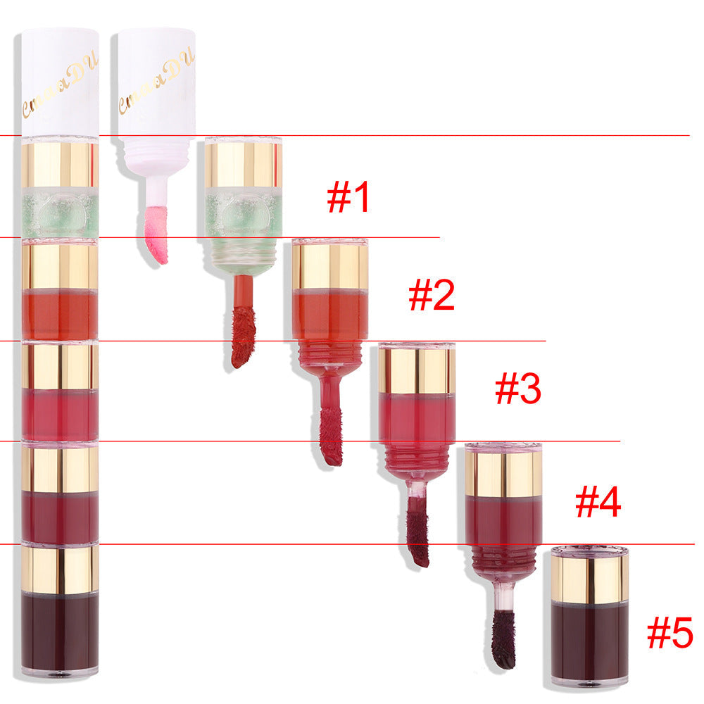 20-Color Waterproof Long-Lasting Lip Gloss Set