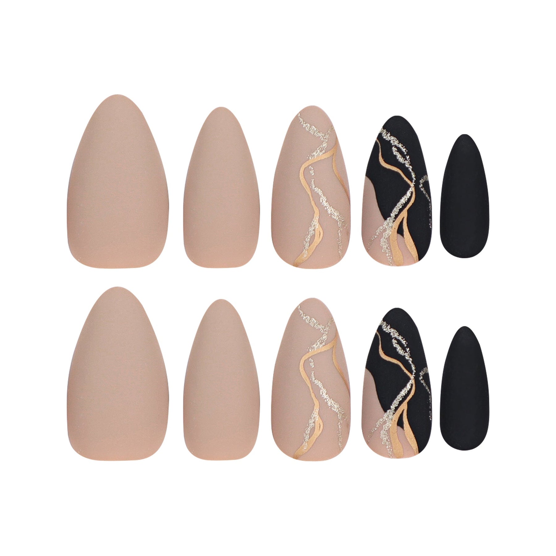 Yiwu Detachable Nail Art Tips, Almond Shape Wearable Nails