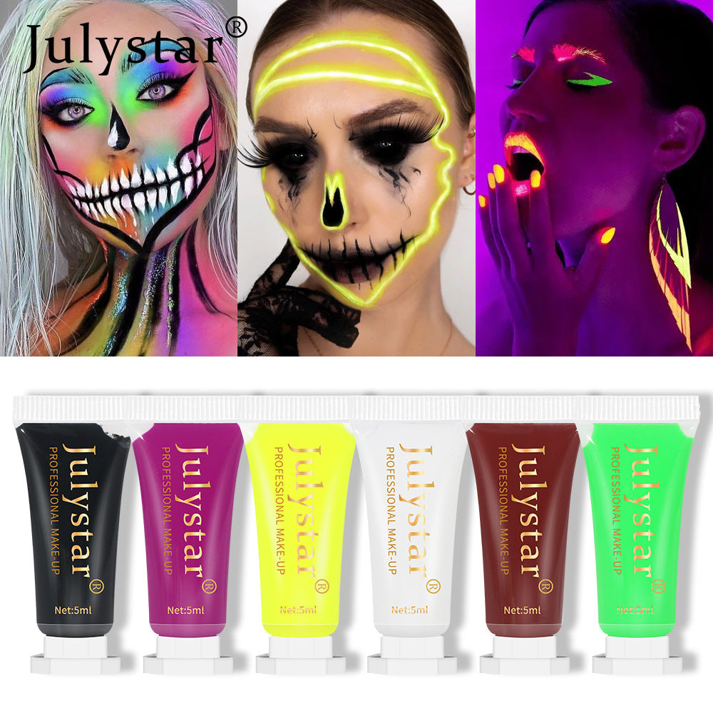 Water-Soluble Fluorescent Face and Body Paint