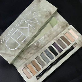 12-Color Smoky Eye Shadow Palette - Matte & Shimmer