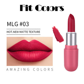 6-Color Mini Matte Lipstick Set - Long-Lasting