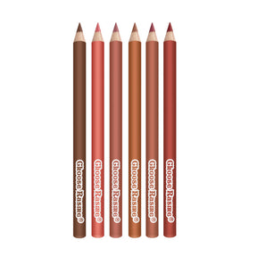 6-Color Lip Liner Set - Define Full Lips