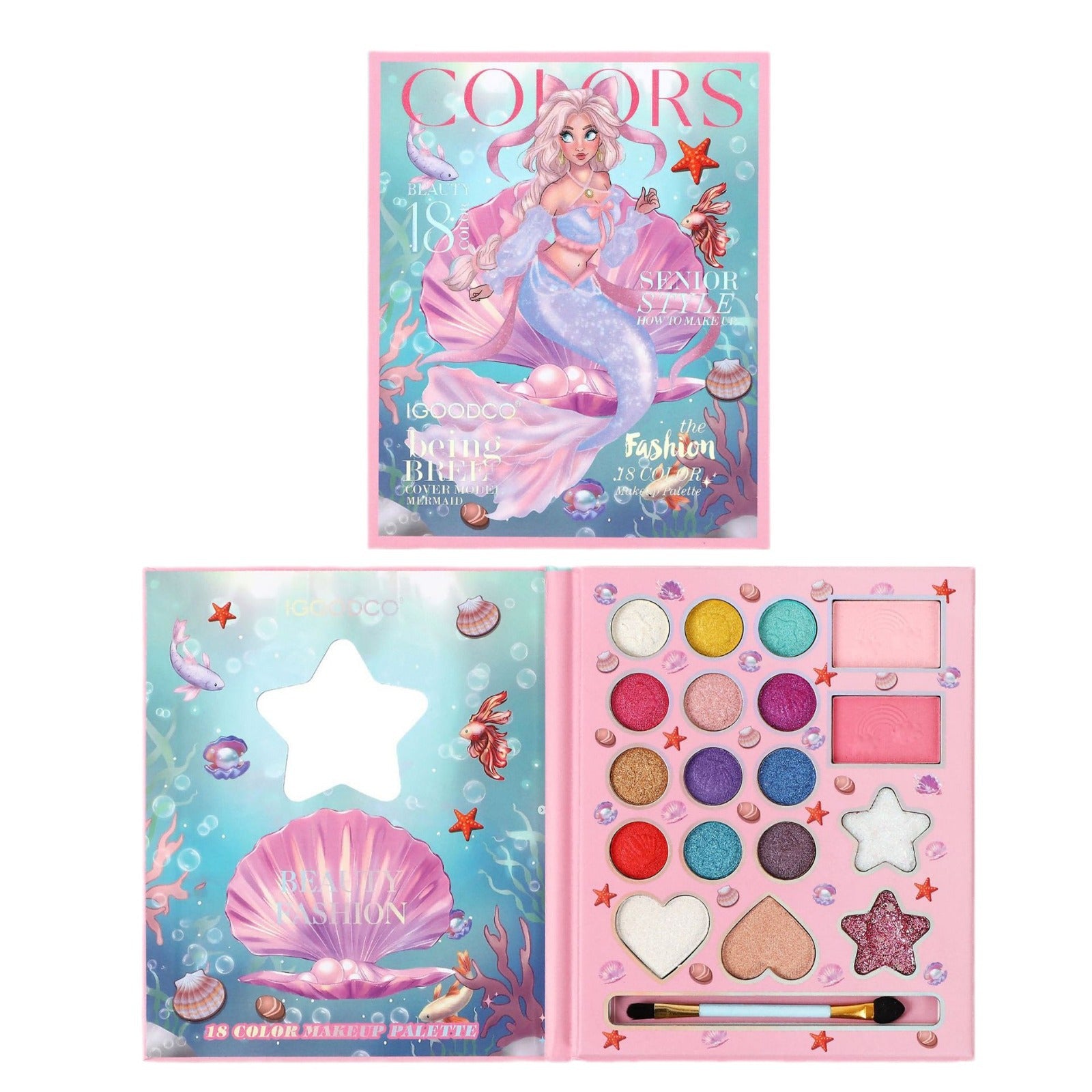 Best-Selling Mermaid Princess Eyeshadow Palette - Matte & Shimmer