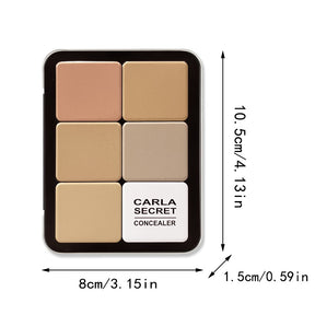 12-Color Concealer Palette - Multi-Use, Long-Lasting