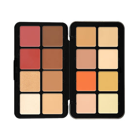 12-Color Blush Palette - Matte & Shimmer, High-End Finis