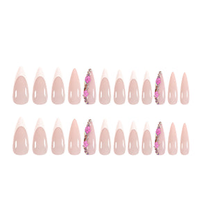 Floral-Inspired Ins-Style Pointed Nail Stickers