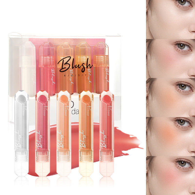 9-Color Liquid Blush Set - Lightweight, Natural, Glow-Boosting