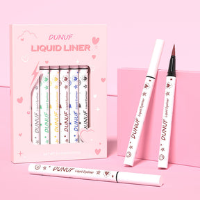 6-Color Long-Lasting Waterproof Liquid Eyeliner Set