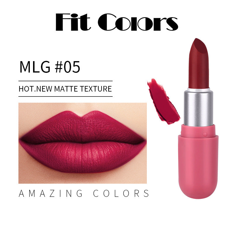 6-Color Mini Matte Lipstick Set - Long-Lasting