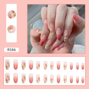 Chic French Manicure Acrylic Nail Tips, 24 Pieces Box, Direct from Factory