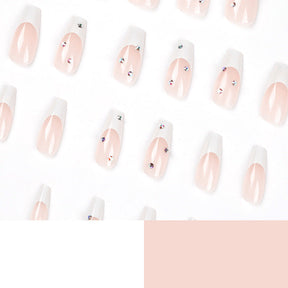 White French Crystal Nail Wraps