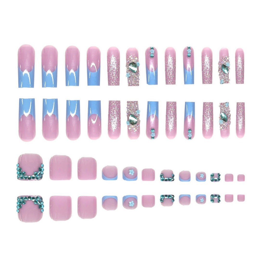 Queen Elsa Blue Crystal Manicure & Pedicure Set