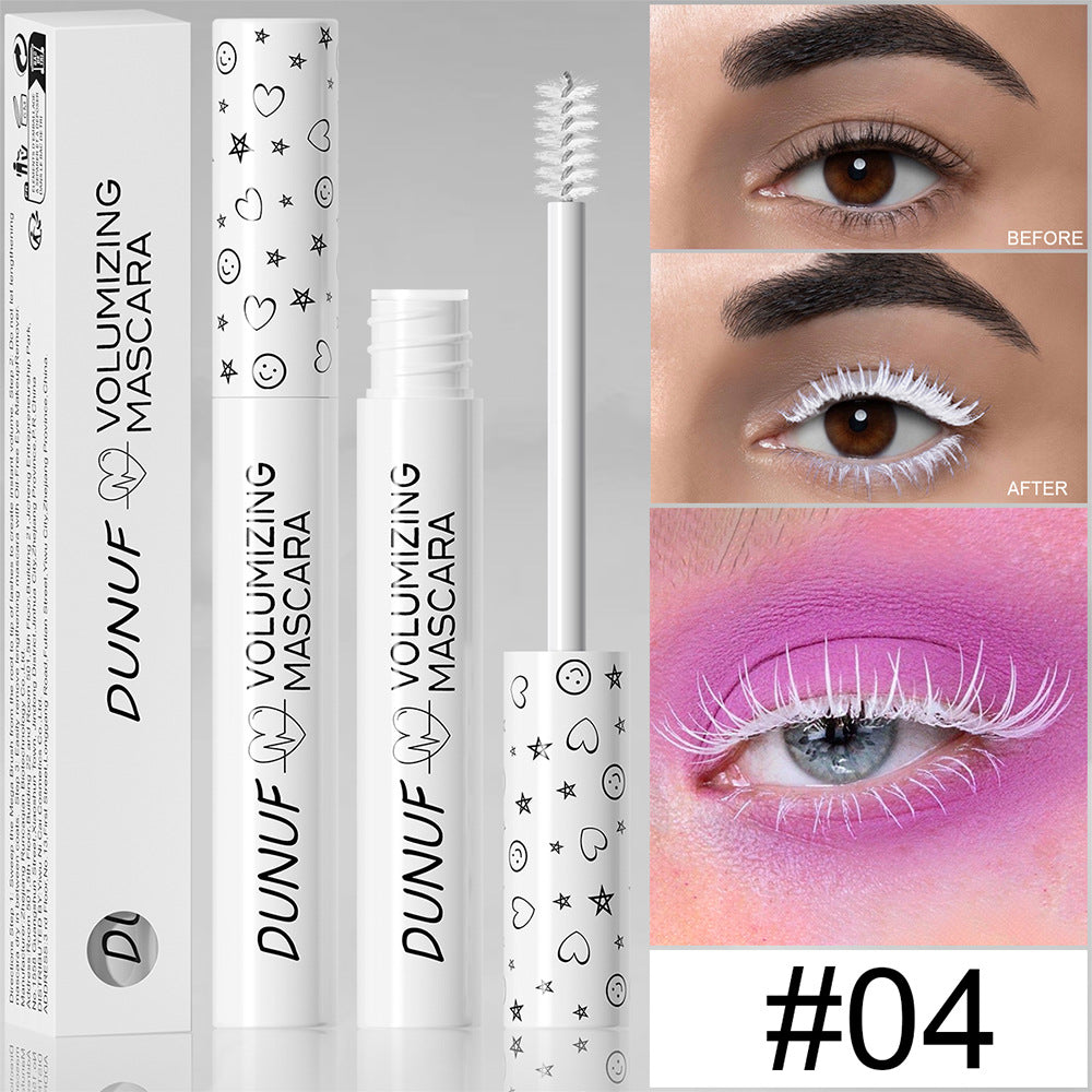 DUNUF Colored Mascara, Long-Lasting Waterproof, Thickening and Lengthening