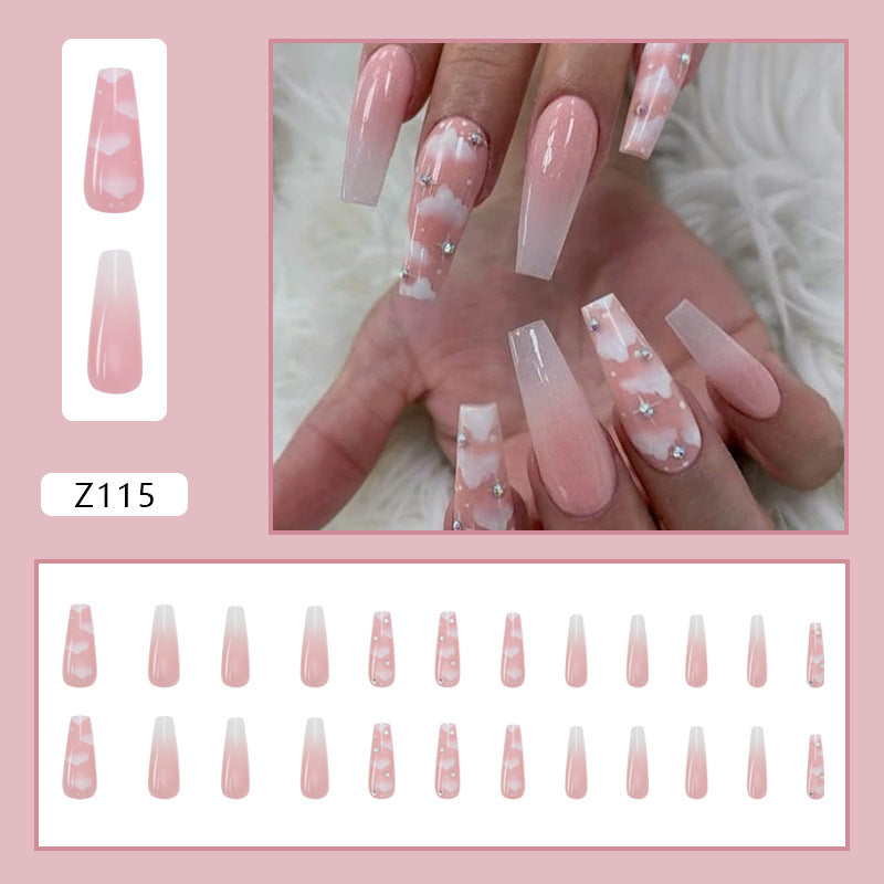 Detachable Long Ballet Nails, Ready-to-Wear Nail Tips