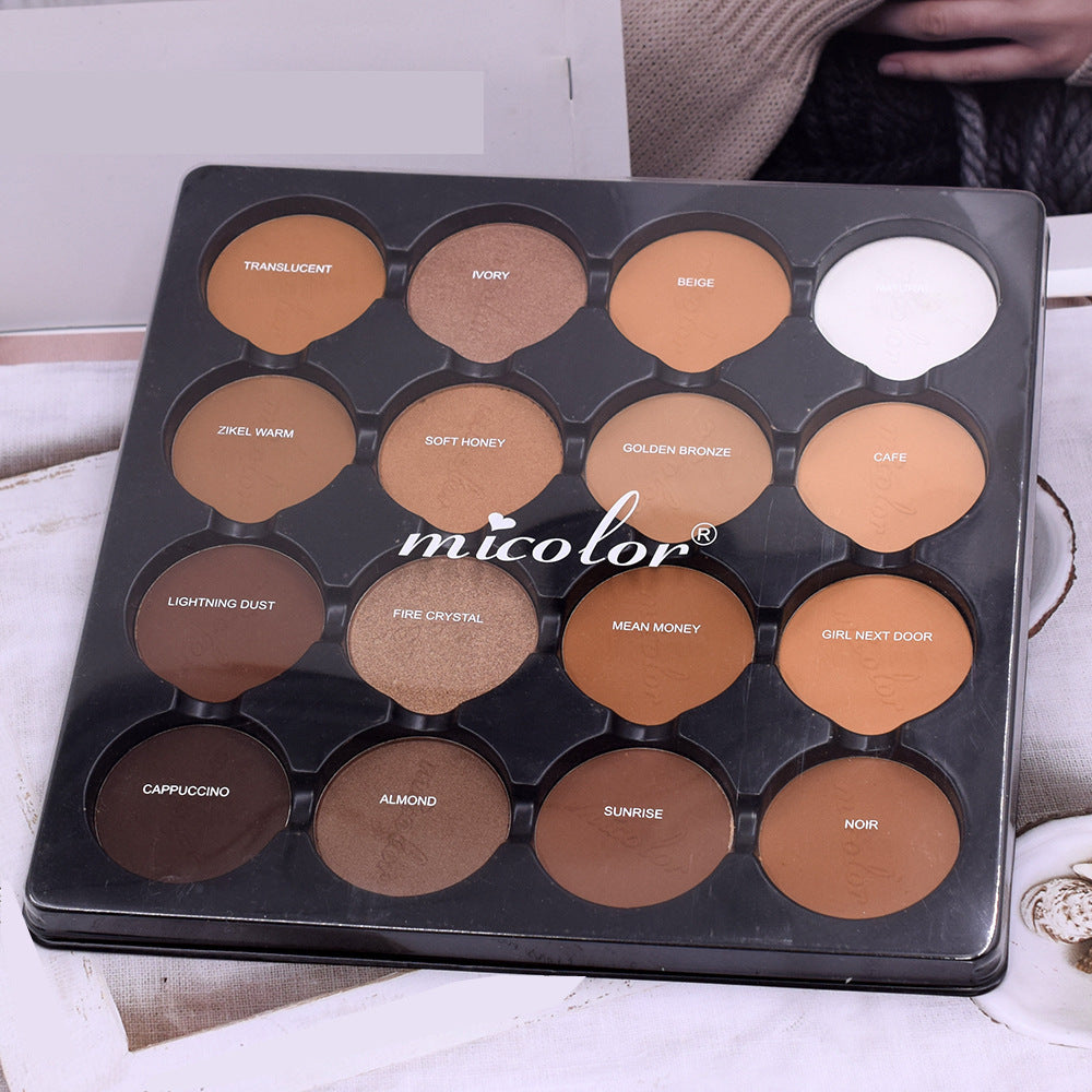 16-Color Face Contour Palette - Long-Lasting