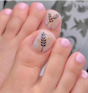 Removable Toe Nail Art, Wear-On Foot Nails