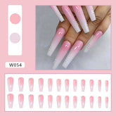 Pearl Ombre Ballet Press-On Nails - Removable