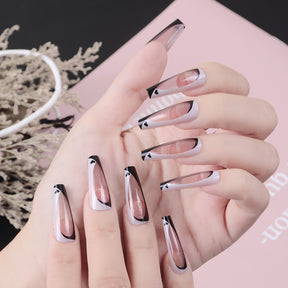 Detachable Long Nail Tips for Elegant Manicures