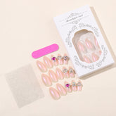 New Arrival Shimmer Heart Decorative Nail Tips