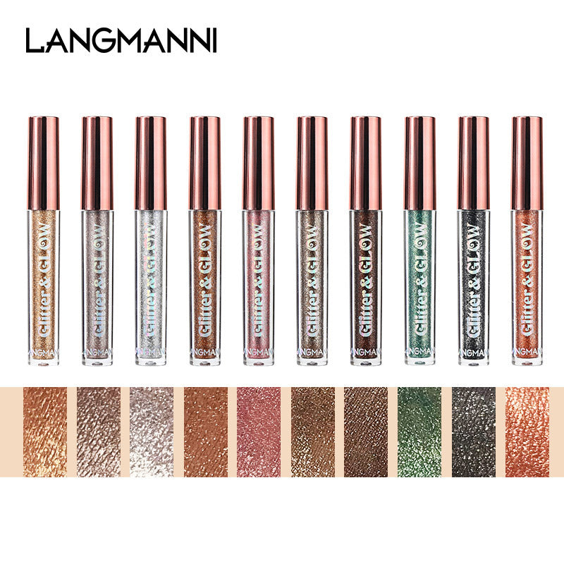 10-Pack Diamond Glitter Liquid Eyeshadow Set