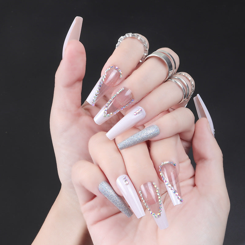 Detachable Long Nail Tips for Elegant Manicures