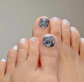 Removable Toe Nail Art, Wear-On Foot Nails