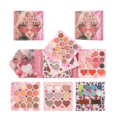 50-Color Leopard Cat Eye Shadow Palette - Matte, Shimmer, Highlight, Blush