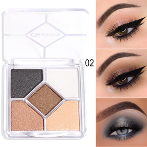 5-Color Eye Shadow Palette