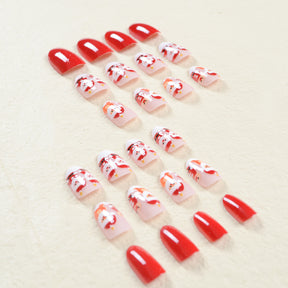 Cute Santa Claus Christmas Nails, Adorable Cartoon Design