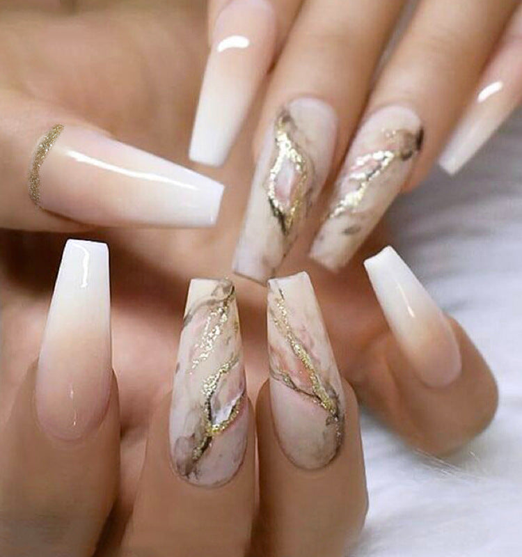 Removable Nail Extensions, Elegant Ballet Style