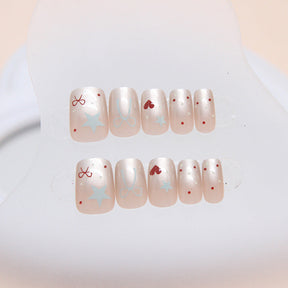 Cute Nail Art - Love Hearts & Bows Stickers