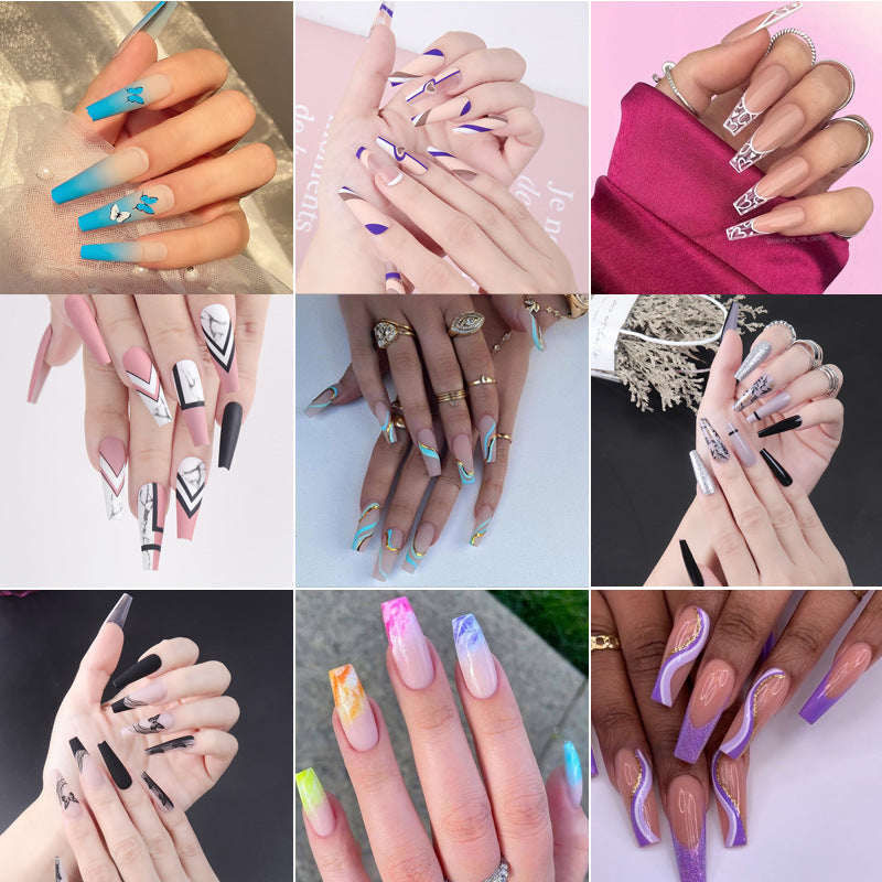 Removable Nail Extensions, Elegant Ballet Style