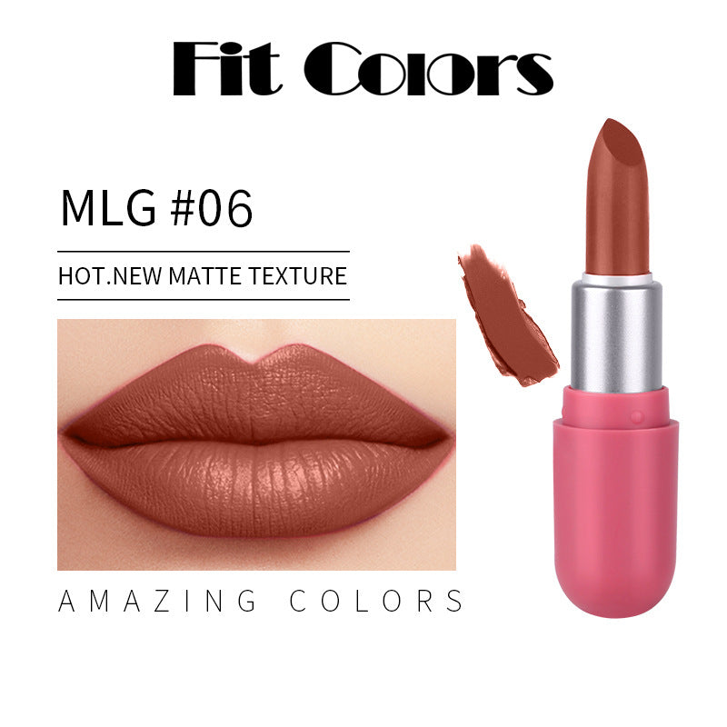 6-Color Mini Matte Lipstick Set - Long-Lasting