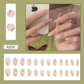 Chic Fall Nails: Reusable Ballet Nail Wraps for Instant Glamour