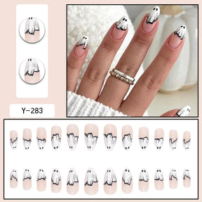 Y6 Ins Trendy Fall Nails: Almond Flashy Nail Tips