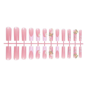 24-Piece Drop Resin Butterfly Line Fall Nails