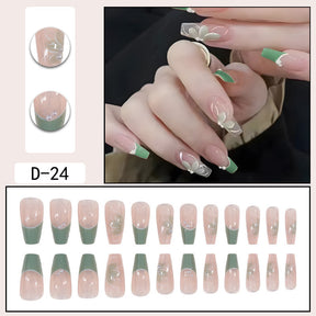 Charming Ballet-Inspired Detachable Nail Art