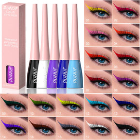 18-Color Long-Lasting Waterproof Liquid Eyeliner Pen