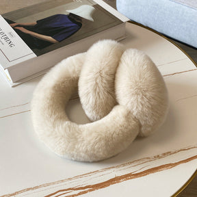 Warm Real Rabbit Fur Ear Muffs - Winter Accessory