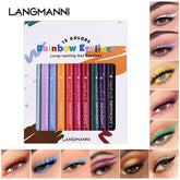 12-Color Long-Lasting Matte Eyeliner Pen Set