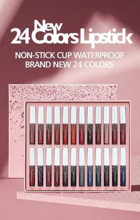 24-Piece Matte Lip Gloss Set