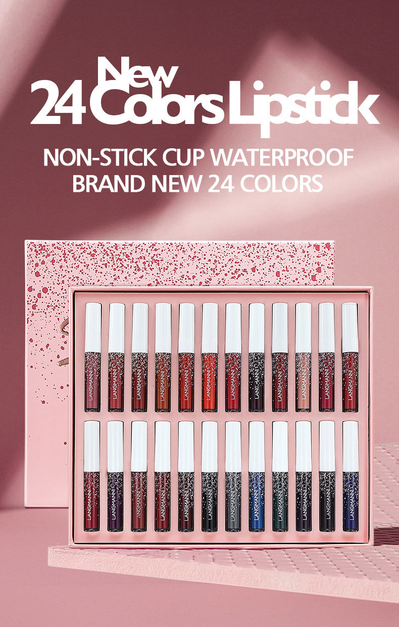 24-Piece Matte Lip Gloss Set